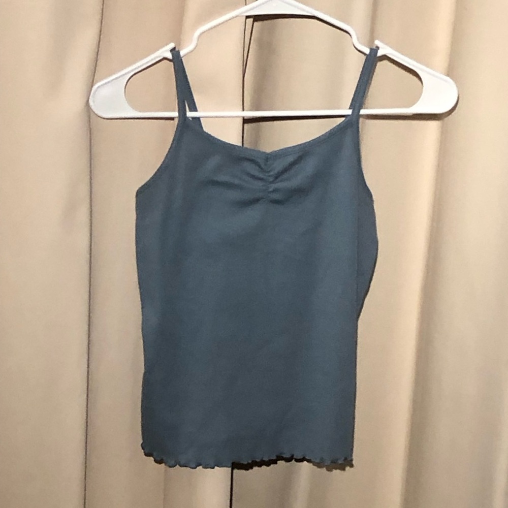 Art Class dark pale blue spaghetti strap top